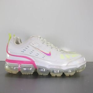 Nike Women's Sneakers - White, Pink, Neon Yellow